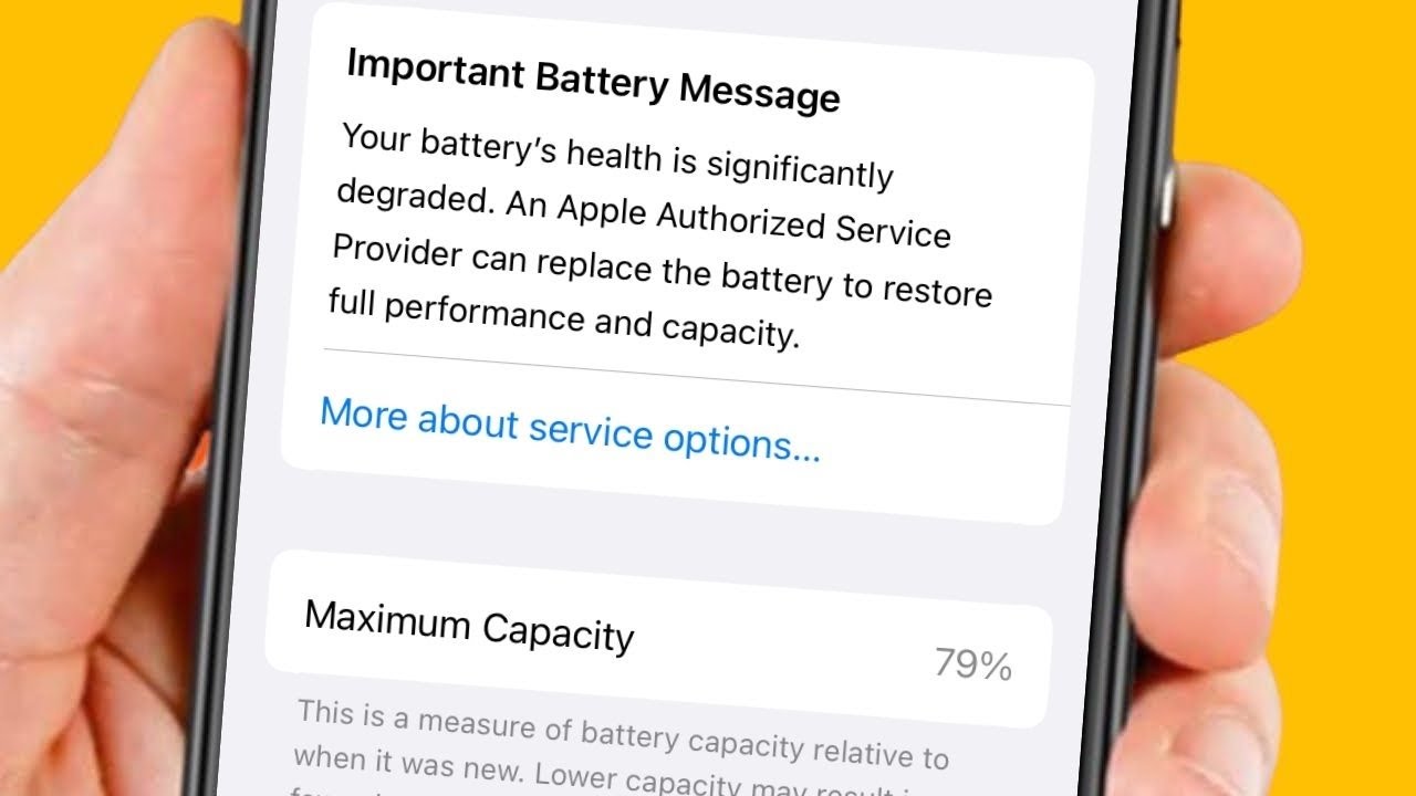 iphone battery degraded warning message